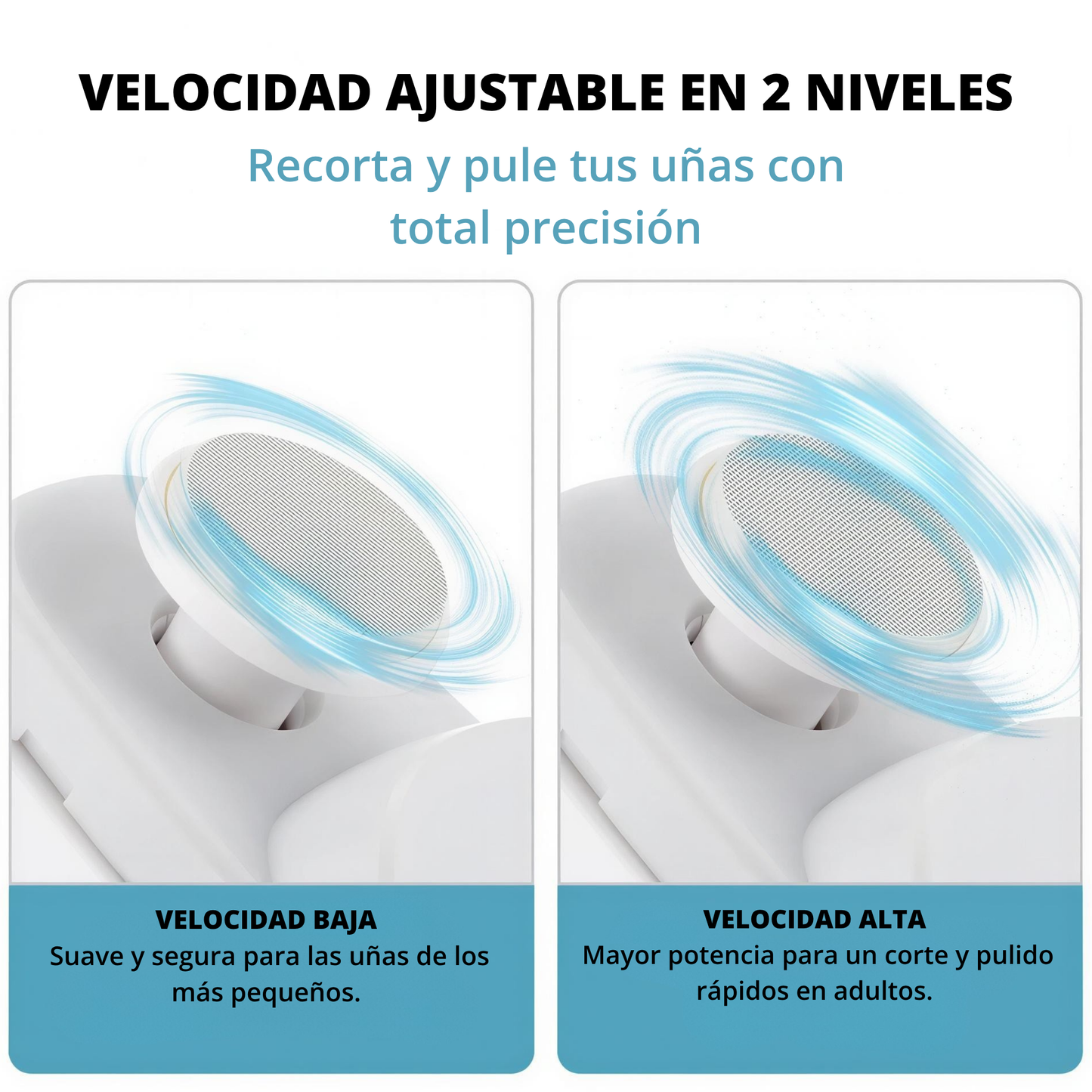 Cortaúñas eléctrico 3 en 1